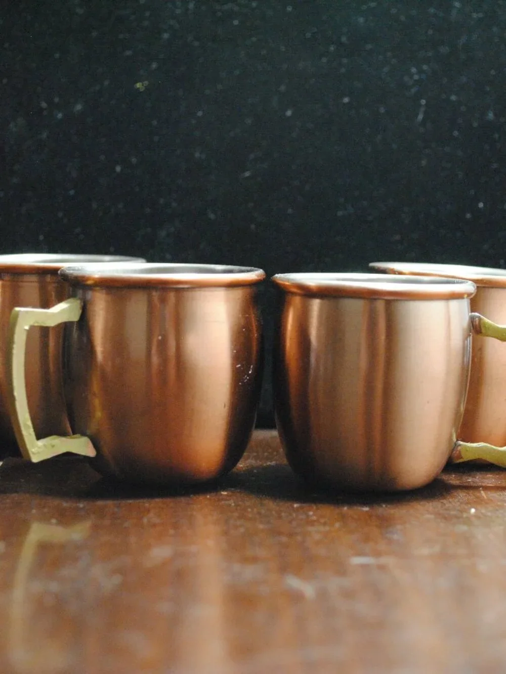 Set of 4 Mini Copper Plated Moscow Mule Mugs